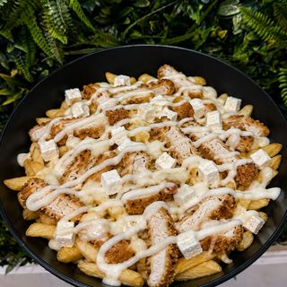 Șnițel feta fries