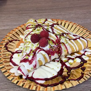 Clătită cu cremă de Fistic,Zmeură,Mascarpone