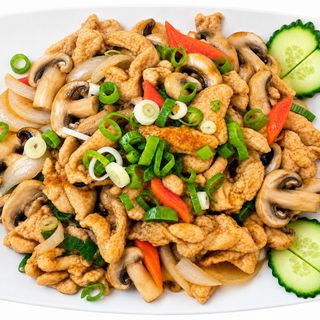 Pui Cu Ciuperci - Gà Xào Nấm 380g