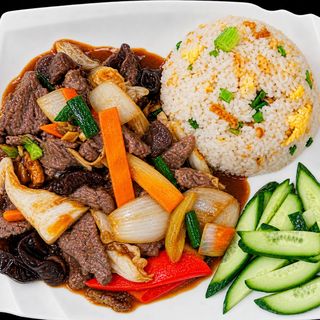 Vită Mixt Legume Si Orez Prajit - Bò Xào Thập Cẩm & Cơm Rang 500g
