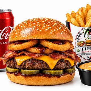 Meniu Burger Barbeque Bacon king