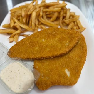 Meniu snitel & fries paine   