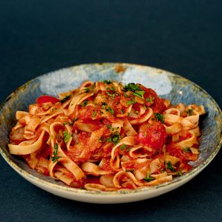 Gamberetti e pomodorini pasta