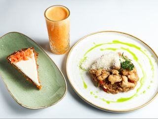 Teryaki rice + carrot cake + vitaminski šok