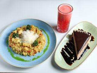 Soft curry rice + tart kesten + ko berry