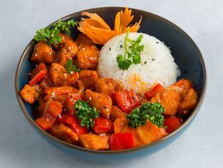 Cashew Chicken with Rice