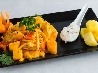 Pineapple Curry with Chicken and Rice