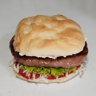 VELIKA pljeskavica sa DIMLJENOM PEČENICOM u lepinji