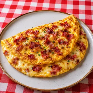 Omlet sa sirom i reš slaninicom