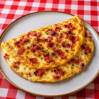 Omlet sa sirom i reš slaninicom
