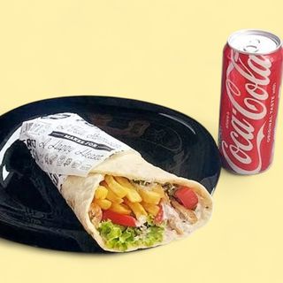 Veliki svinjski giros + Coca-Cola 0.33l