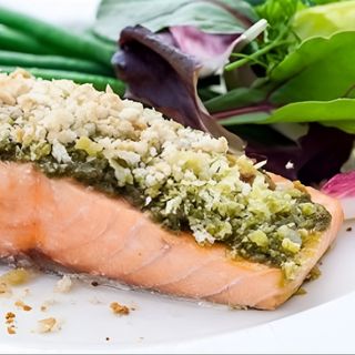 Losos u marinadi od domaćeg pesta (velika porcija)