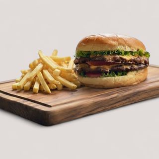 Double classic burger