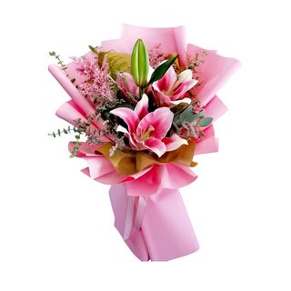 Buket sa orjentalnim ljiljanom 