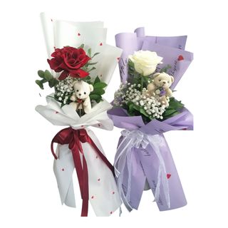 Ruža sa medvedićem /1kom