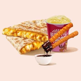 Tri vrste sira kesadilja obrok