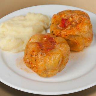 Punjene paprike sa krompir pireom