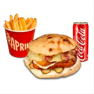 ROCKSTAR + pomfrit i coca cola 0.3l