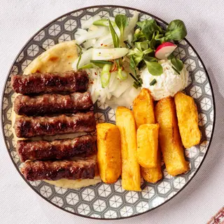 Ćevapi sa kajmakom - mala porcija 5 kom