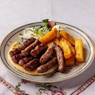 Ćevapi sa kajmakom - velika porcija 10 kom