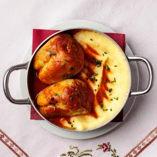 Punjena paprika sa domaćim pire krompirom