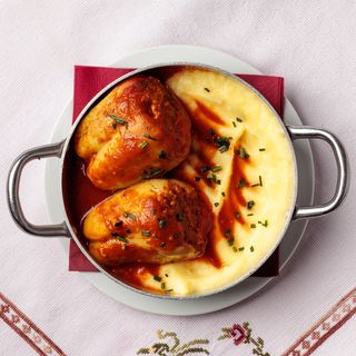 Punjena paprika sa domaćim pire krompirom