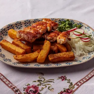 Pileći ražnjić u slanini 300G