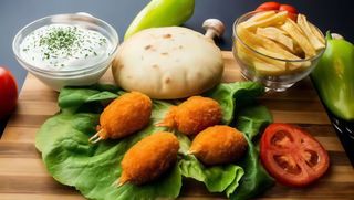 Panirane krabe sa pomfritom mini obrok