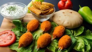 Panirane krabe sa wedges krompirom grand obrok