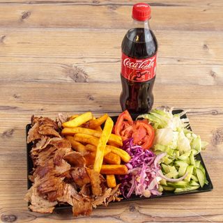 TELEĆI KEBAB XXL PORCIJA (240 grama mesa) + piće 0,5