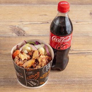 PILEĆI KEBAB XXL BOX (240 grama mesa) + piće 0,5