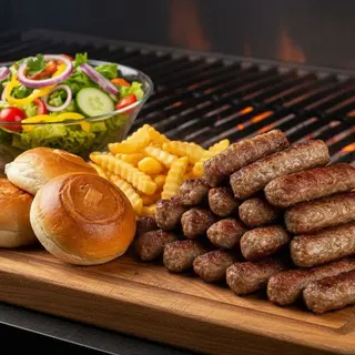 Ćevapi oval 1kg (sa prilozima)100% junetina