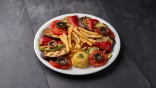 Grilovano povrće na žaru sa pomfritom