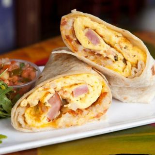 Omlet u tortilji sa slaninom