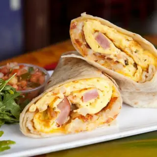 Omlet u tortilji sa šunkom