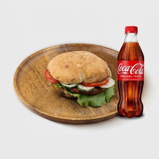 Gurmanska pljeskavica + Coca-Cola