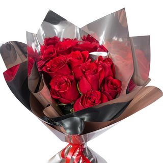 Okrugli buket crvenih ruža S