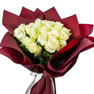 Okrugli buket nežnih ruža L