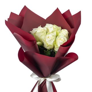 Okrugli buket nežnih ruža