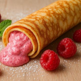 Malina krem palacinka