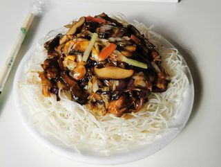 Meso sa shiitake pečurkama