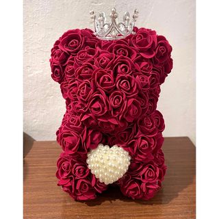 Bordo meda sa srcem od stiroporskih ruzica