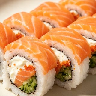 38sushi-Rolnica să lososom i sirom-salmon&cheese roll