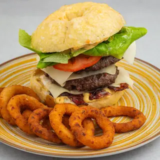 Dupli burger bagel