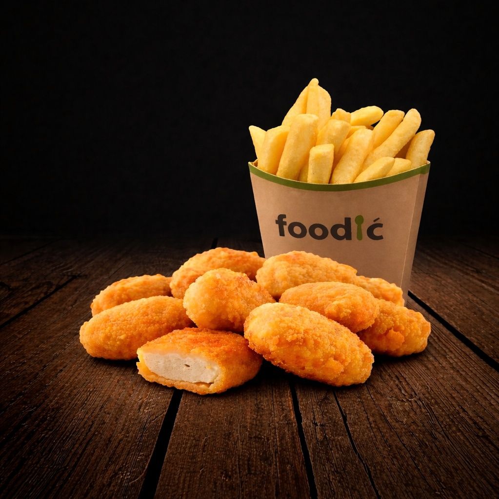 Nuggets 10 kom. + mali pomfrit