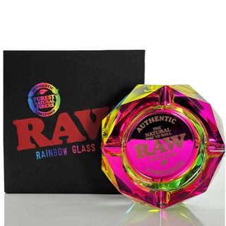RAW RAINBOW GLASS ASHTRAY