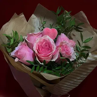 Buket 5 roze ruža