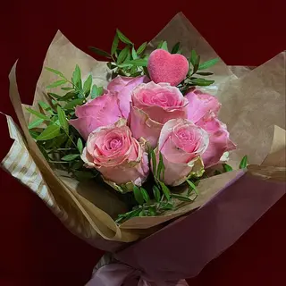 Buket 7 roze ruža