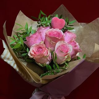 Buket 7 roze ruža