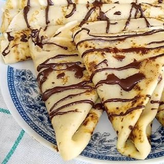 Palacinke sa kremom i plazmom(domaci sa tiganja)